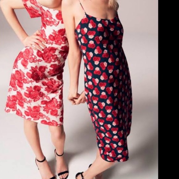 Karl Lagerfeld Rose Pattern Slip Dress - Picture 2 of 8